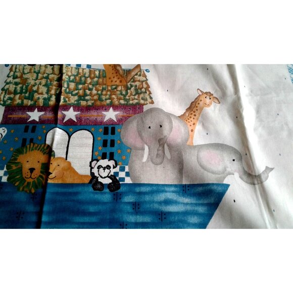 Material Fabric Cotton Animal Crackers Panel Bear Zebra Elephant Lion Boat Giraf - Picture 2 of 11